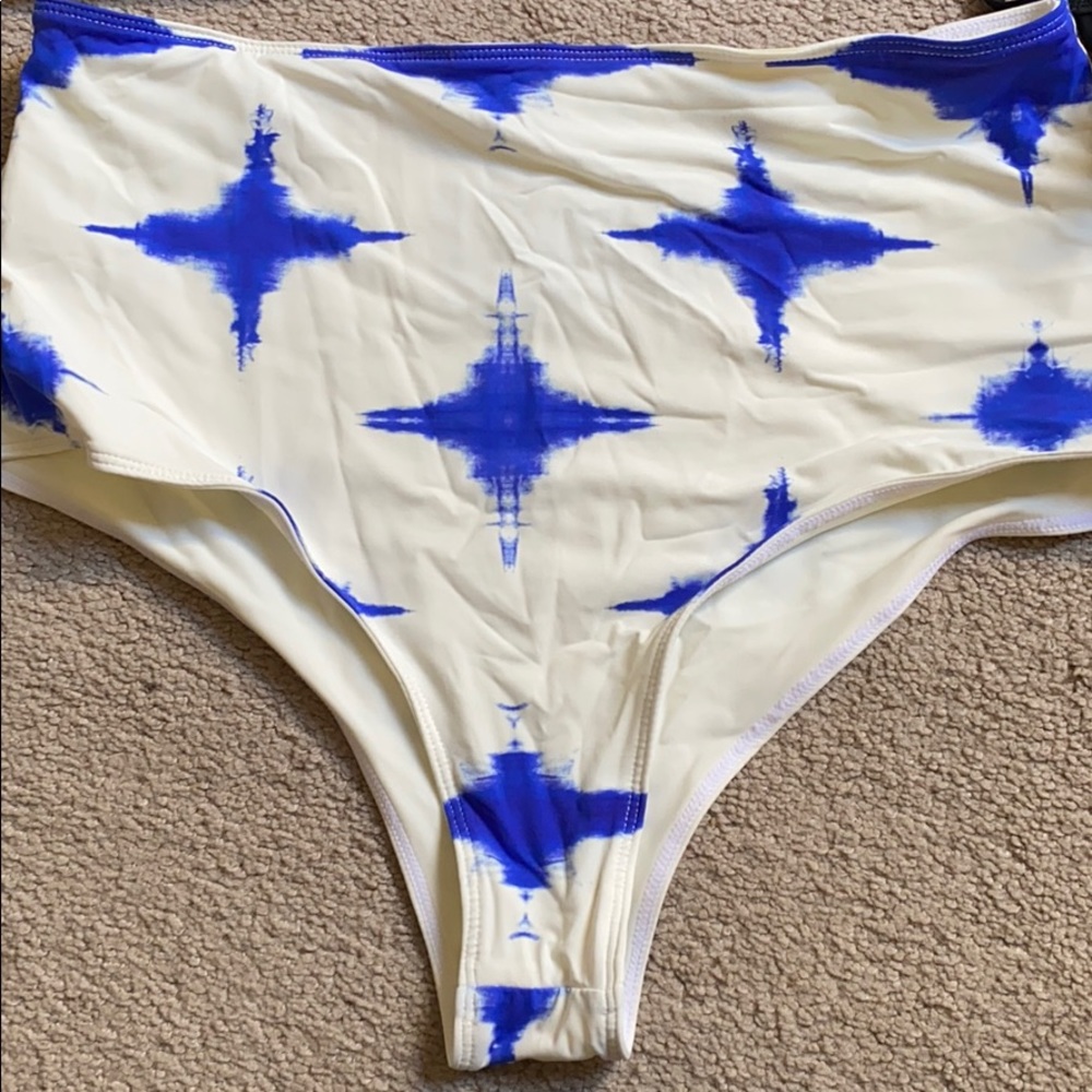 Paper London tie dye two piece swimsuit